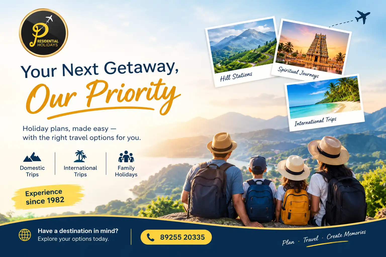 Explore Remarkable Destinations, Embrace New Cultures, and Create Lasting Memories with Presidential Holidays