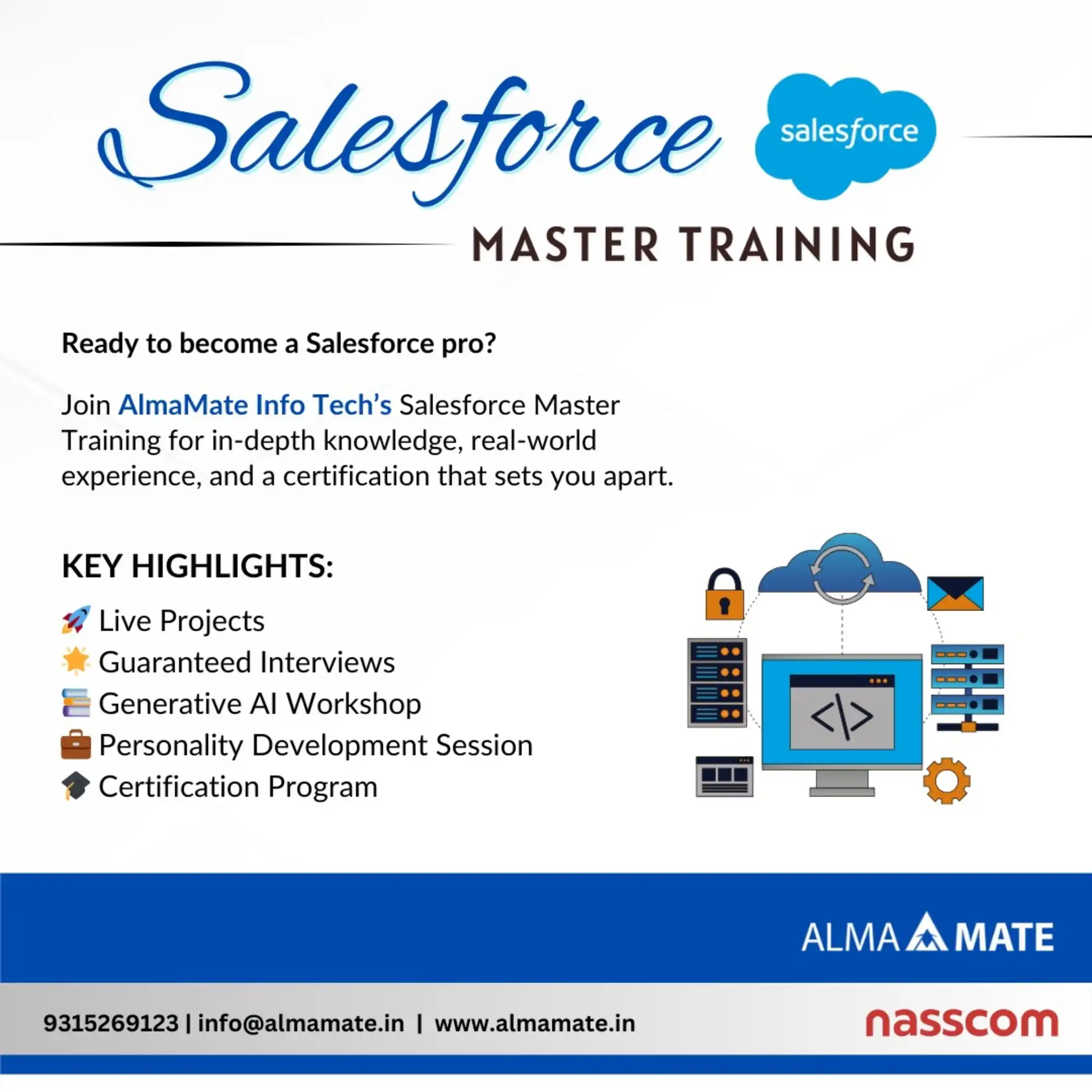 AlmaMate offers the Best Salesforce Training in Noida