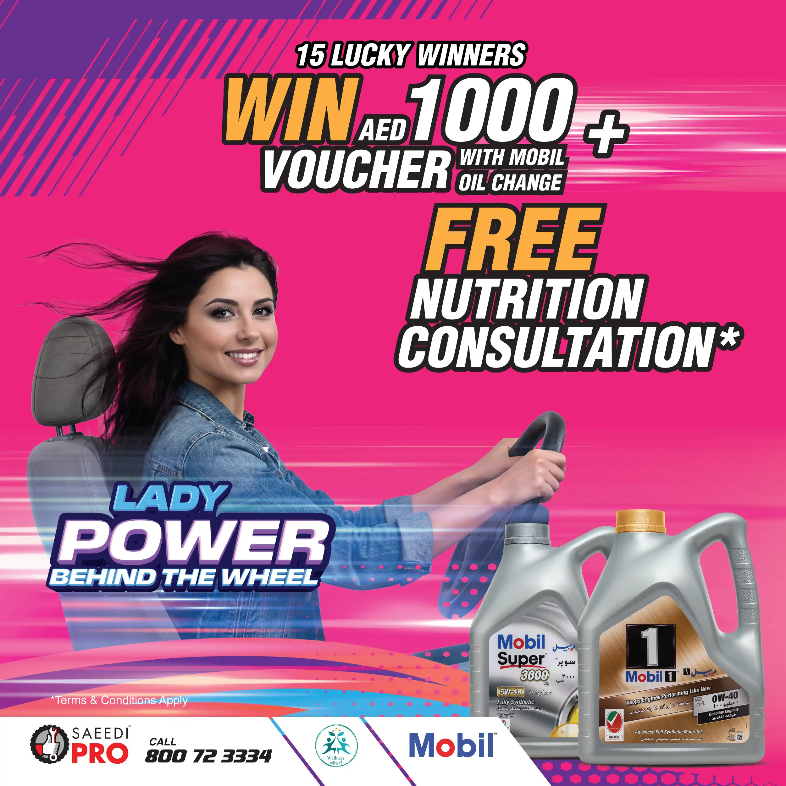 Lady Power Behind the Wheel: Pink October Mobil Oil Change Offer